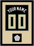 Milwaukee Name & Number With Champions Patch - Black Statement - Single Mat 3