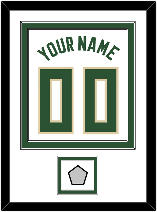 Milwaukee Name & Number With Finals Patch - White Association - Signature Tier 1