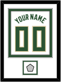 Milwaukee Name & Number With Finals Patch - White Association - Double Mat 1