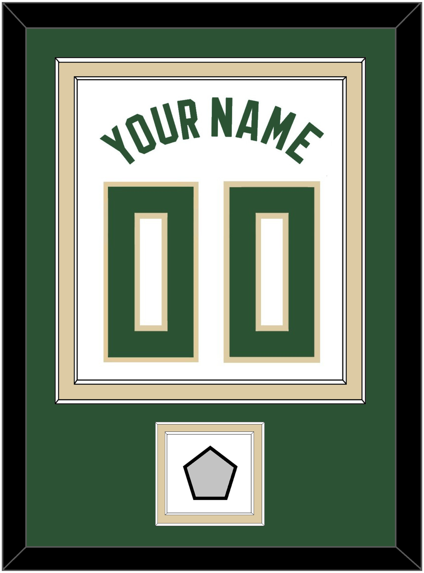 Milwaukee Name & Number With Champions Patch - White Association - Signature Tier 2