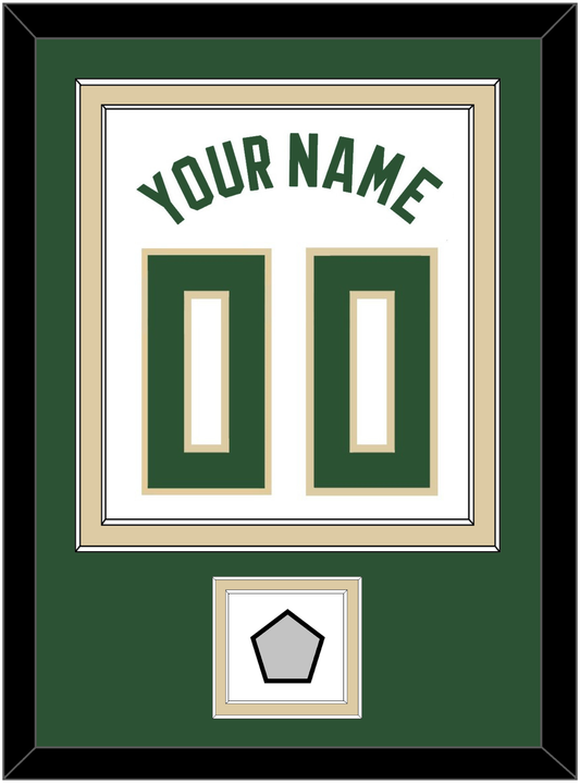 Milwaukee Name & Number With Finals Patch - White Association - Signature Tier 2