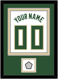 Milwaukee Name & Number With Finals Patch - White Association - Double Mat 2