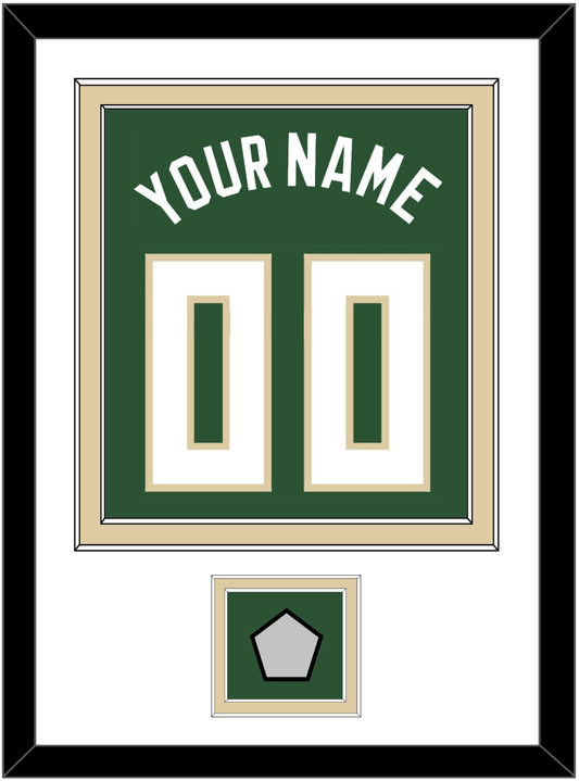 Milwaukee Name & Number With Finals Patch - Green Statement - Signature Tier 1