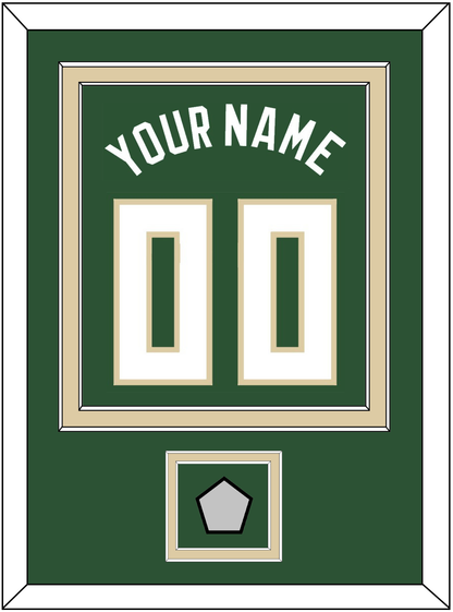 Milwaukee Name & Number With Finals Patch - Green Statement - Signature Tier 2