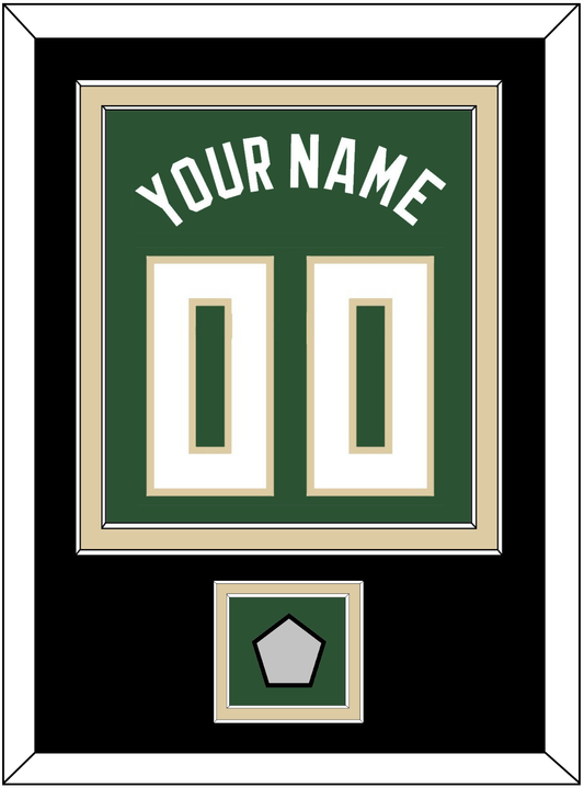 Milwaukee Name & Number With Finals Patch - Green Statement - Signature Tier 3