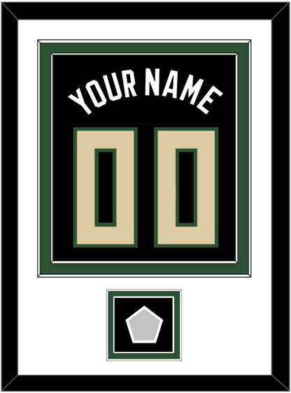 Milwaukee Name & Number With Champions Patch - Black Statement - Signature Tier 1