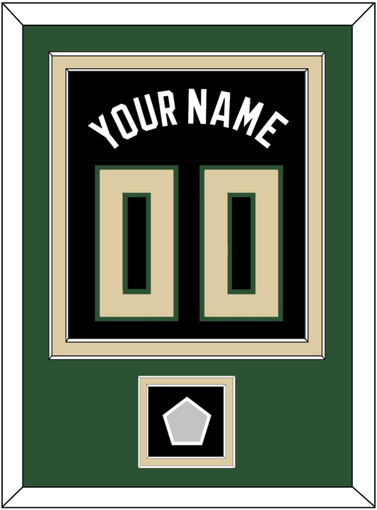 Milwaukee Name & Number With Finals Patch - Black Statement - Signature Tier 2