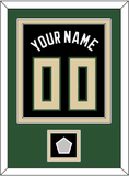 Milwaukee Name & Number With Finals Patch - Black Statement - Double Mat 2