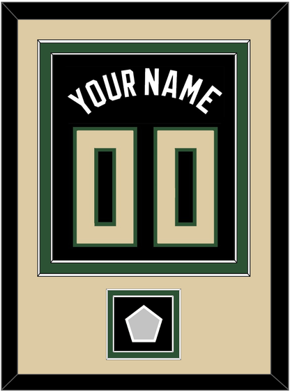 Milwaukee Name & Number With Finals Patch - Black Statement - Signature Tier 3