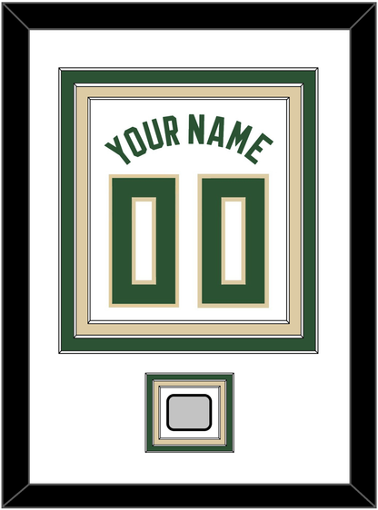 Milwaukee Name & Number With Champions Patch - White Association - Premier Tier 1