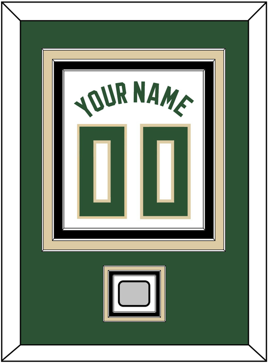 Milwaukee Name & Number With Champions Patch - White Association - Premier Tier 2