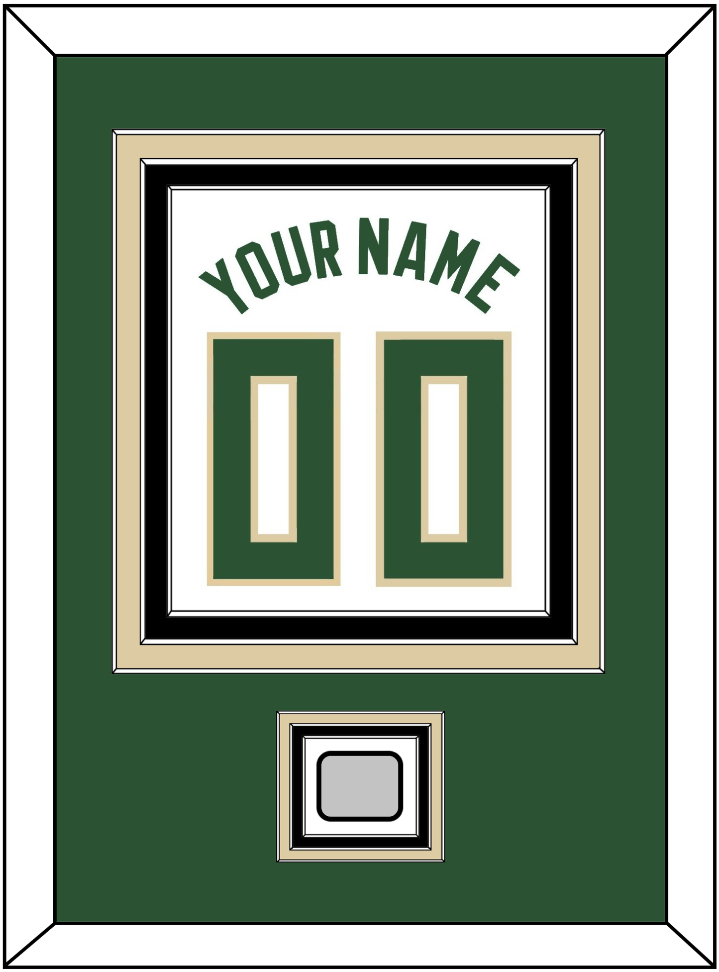 Milwaukee Name & Number With Finals Patch - White Association - Premier Tier 2