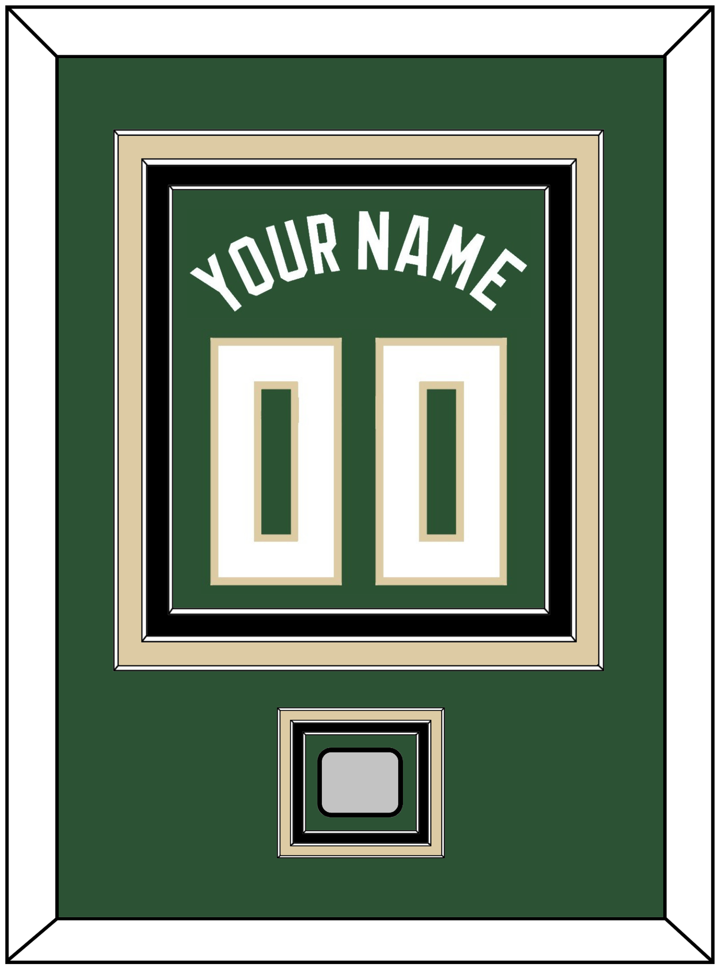 Milwaukee Name & Number With Finals Patch - Green Icon - Premier Tier 2