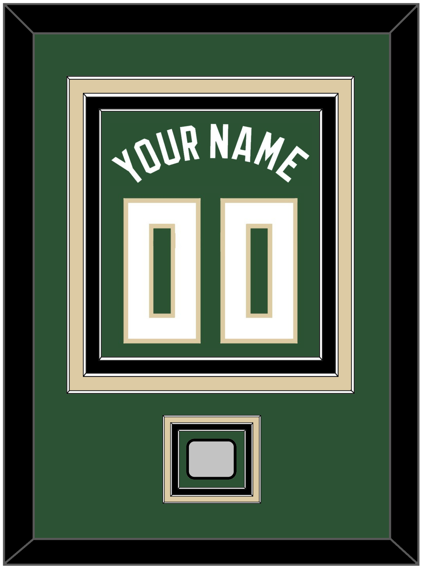 Milwaukee Name & Number With Finals Patch - Green Icon - Premier Tier 2