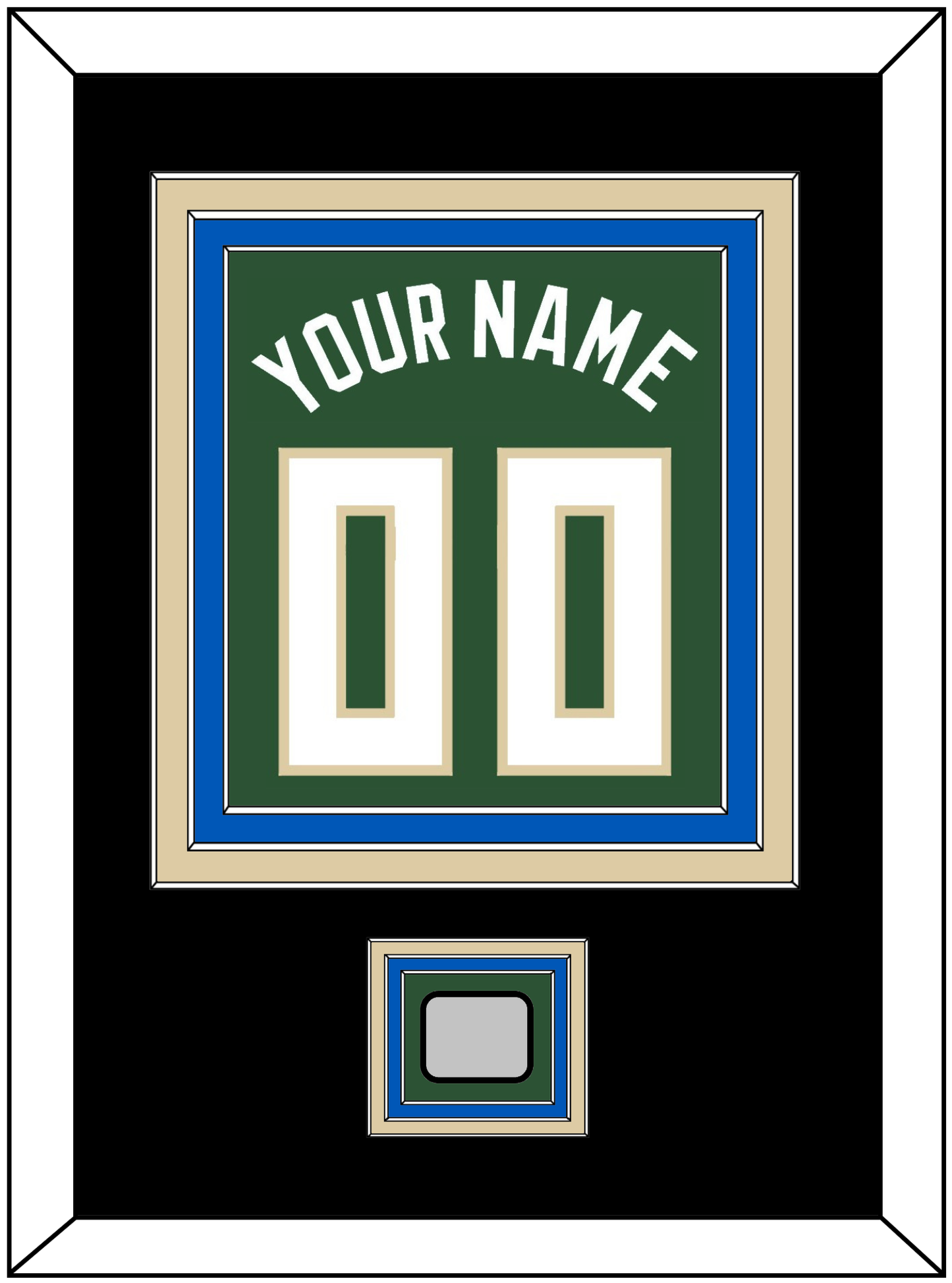 Milwaukee Name & Number With Finals Patch - Green Icon - Premier Tier 3