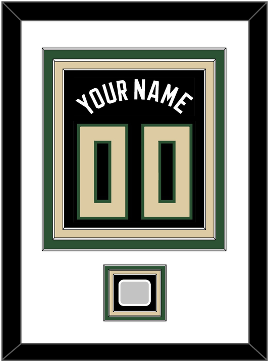 Milwaukee Name & Number With Finals Patch - Black Statement - Premier Tier 1