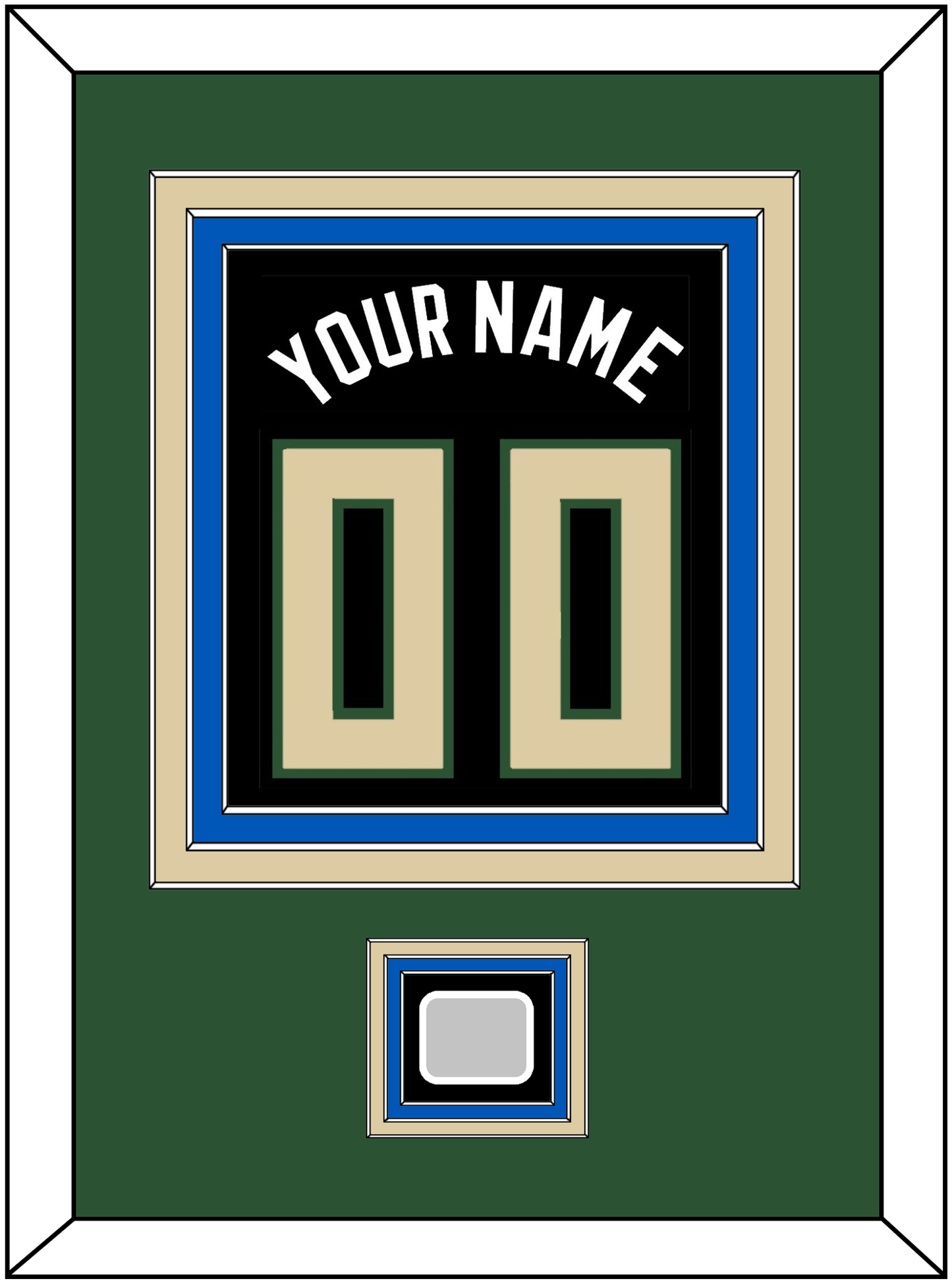 Milwaukee Name & Number With Finals Patch - Black Statement - Premier Tier 2