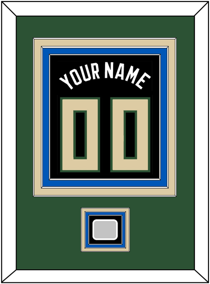 Milwaukee Name & Number With Finals Patch - Black Statement - Premier Tier 2