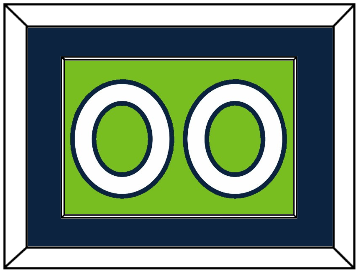 Minnesota Number - Neon Green Statement (2017-2022) - Essential Tier 2
