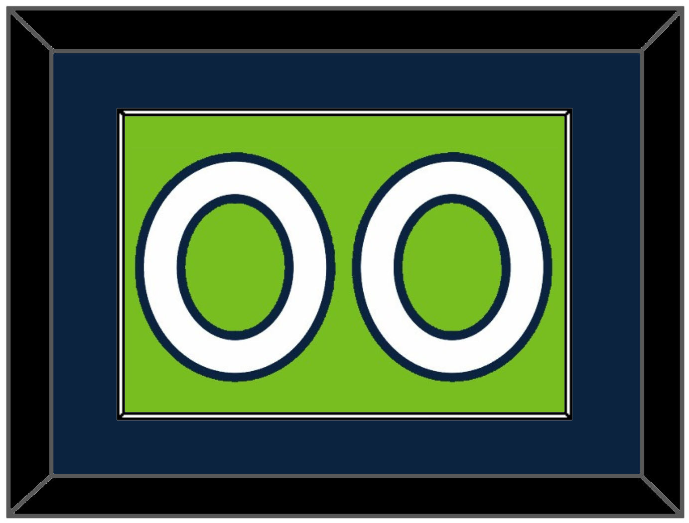 Minnesota Number - Neon Green Statement (2017-2022) - Essential Tier 2