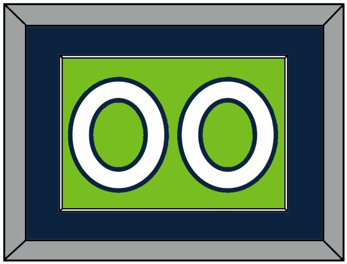 Minnesota Number - Neon Green Statement (2017-2022) - Essential Tier 2