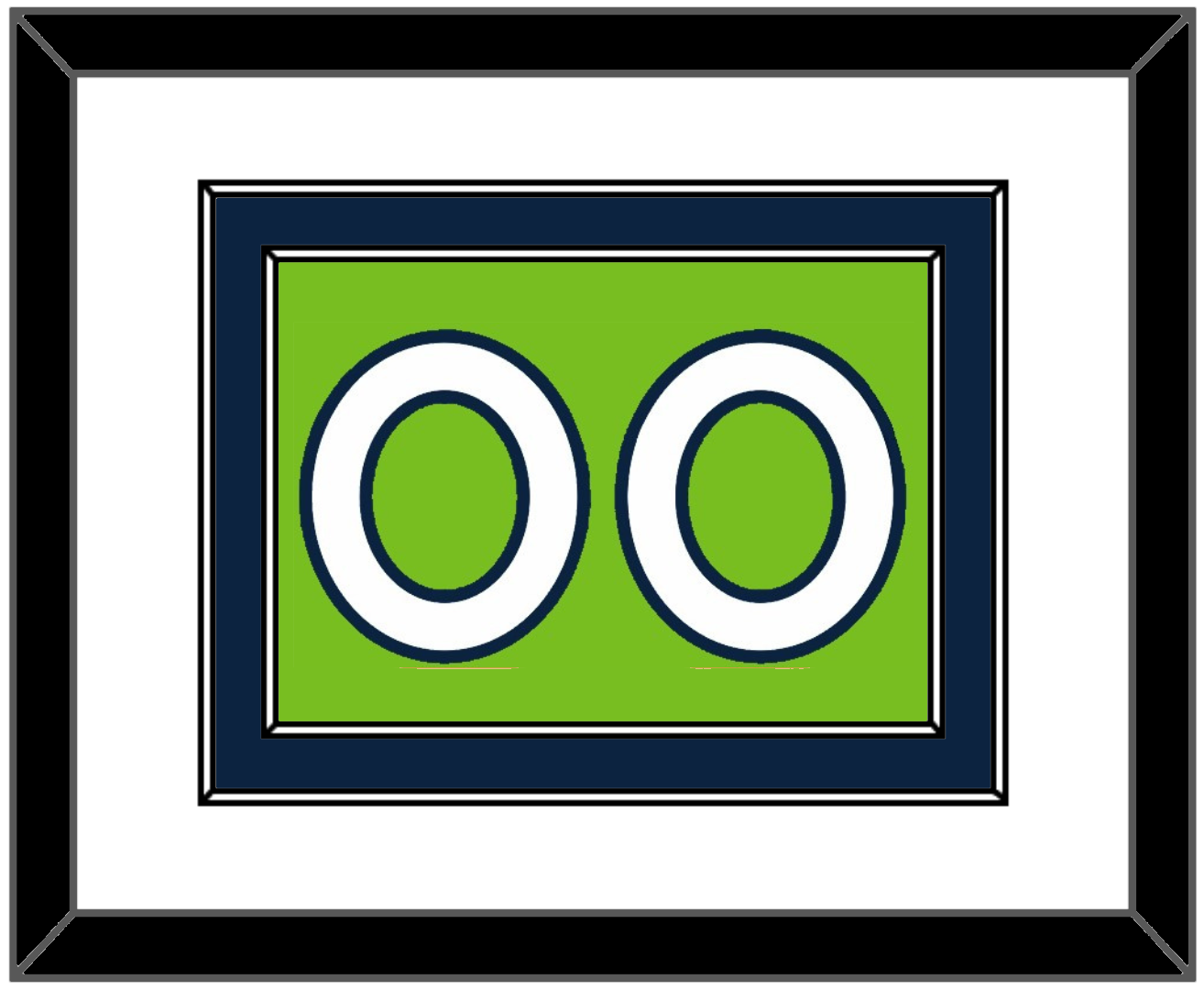 Minnesota Number - Neon Green Statement (2017-2022) - Signature Tier 1