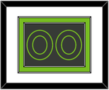 Minnesota Number - Dark Gray Statement - Double Mat 1