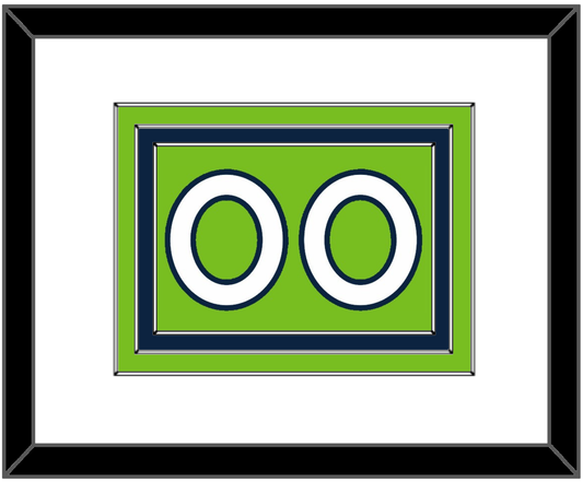 Minnesota Number - Neon Green Statement (2017-2022) - Premier Tier 1