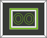 Minnesota Number - Dark Gray Statement - Triple Mat 2