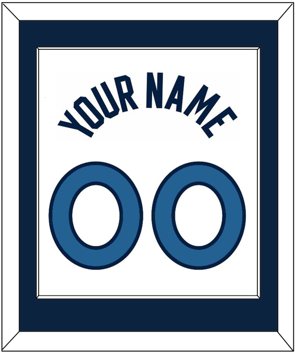 Minnesota Name & Number - White Association - Single Mat 1