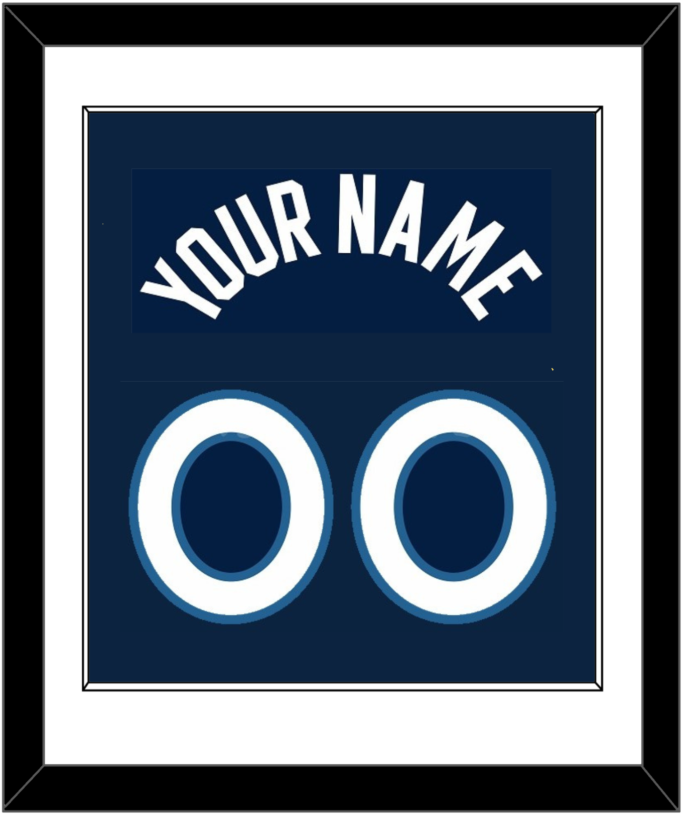 Minnesota Name & Number - Navy Icon - Essential Tier 1