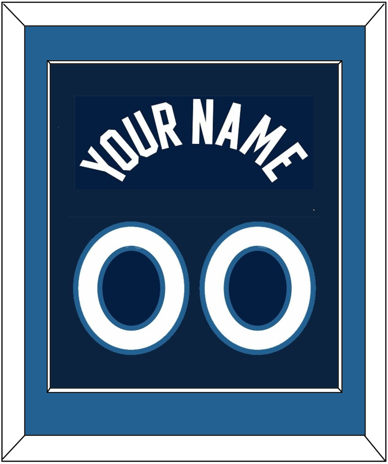 Minnesota Name & Number - Navy Icon - Essential Tier 2