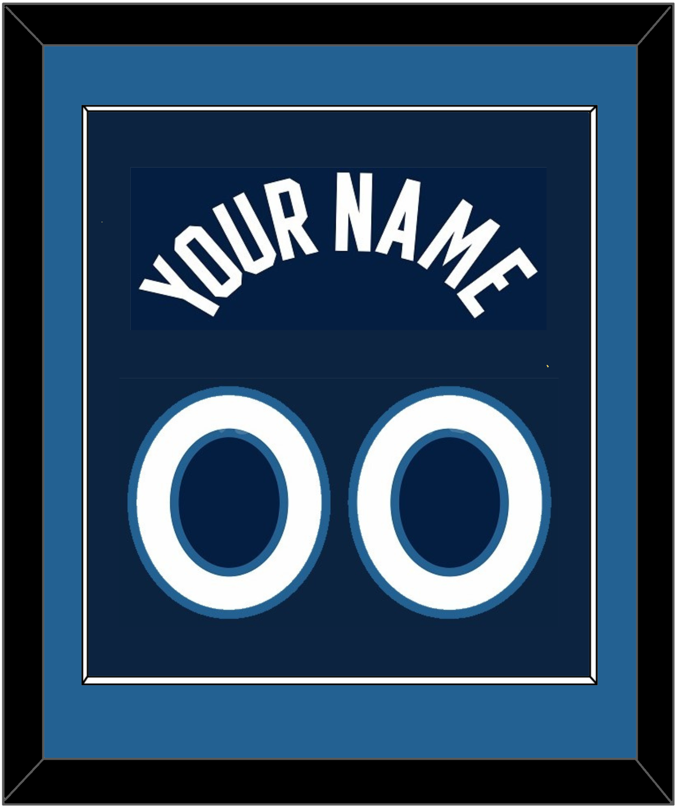 Minnesota Name & Number - Navy Icon - Essential Tier 2