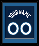 Minnesota Name & Number - Navy Icon - Single Mat 2