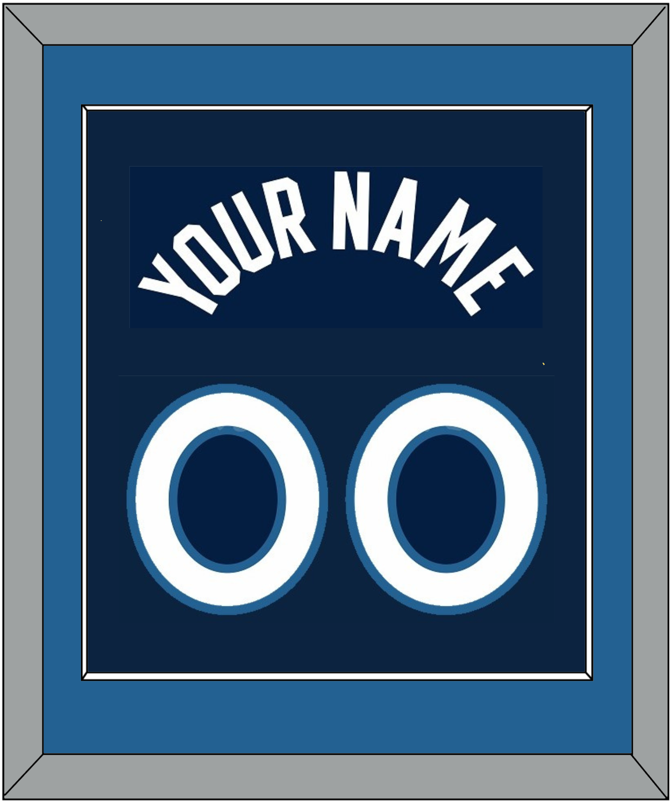 Minnesota Name & Number - Navy Icon - Essential Tier 2