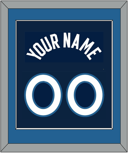Minnesota Name & Number - Navy Icon - Essential Tier 2
