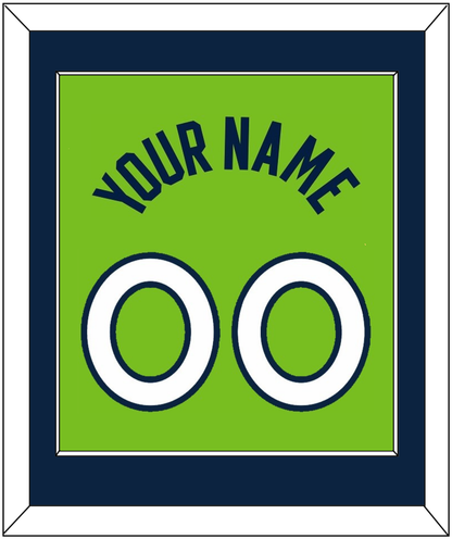 Minnesota Name & Number - Neon Green Statement (2017-2022) - Essential Tier 2