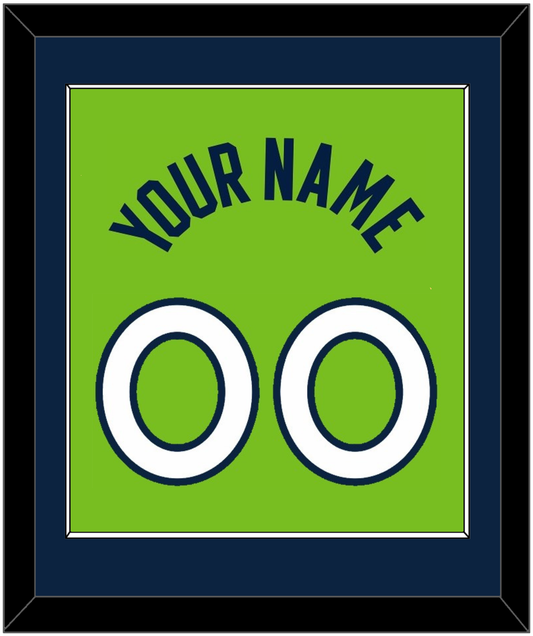Minnesota Name & Number - Neon Green Statement (2017-2022) - Essential Tier 2