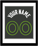 Minnesota Name & Number - Dark Gray Statement - Single Mat 1
