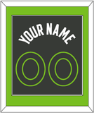 Minnesota Name & Number - Dark Gray Statement - Single Mat 2