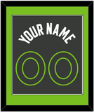 Minnesota Name & Number - Dark Gray Statement - Single Mat 2