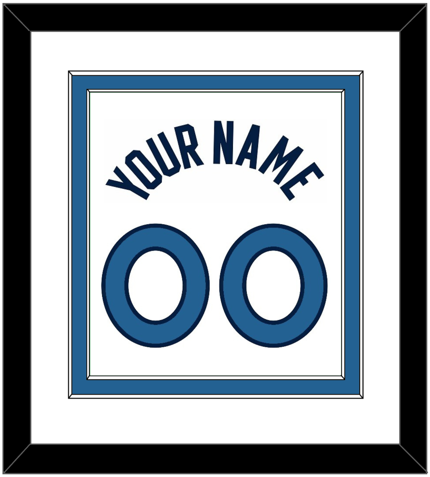 Minnesota Name & Number - White Association - Signature Tier 1