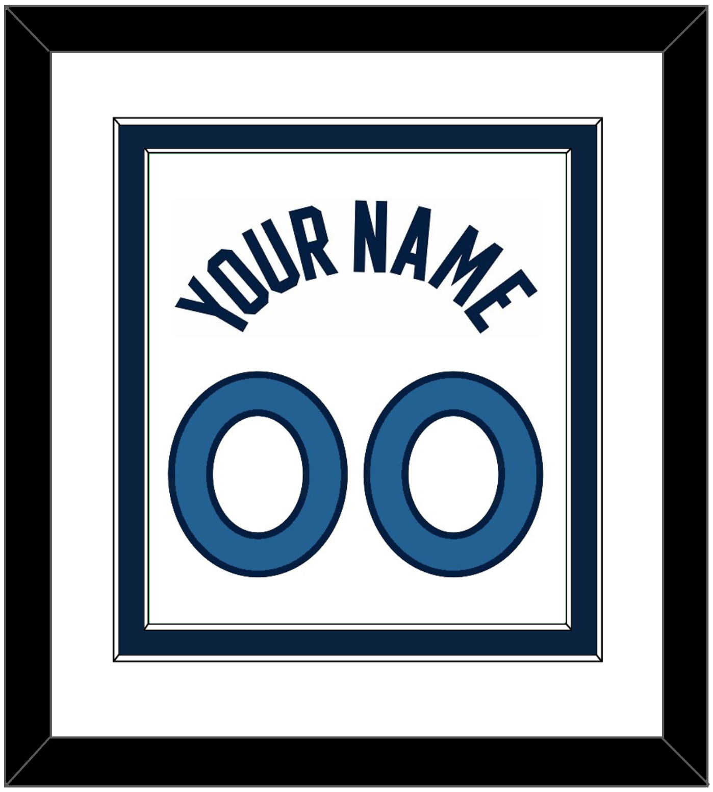 Minnesota Name & Number - White Association - Signature Tier 2