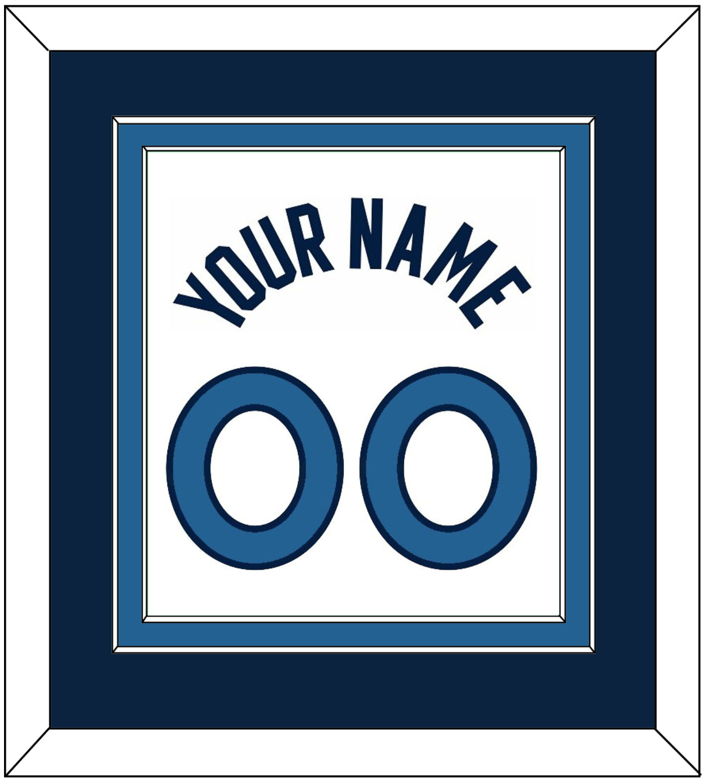 Minnesota Name & Number - White Association - Signature Tier 3