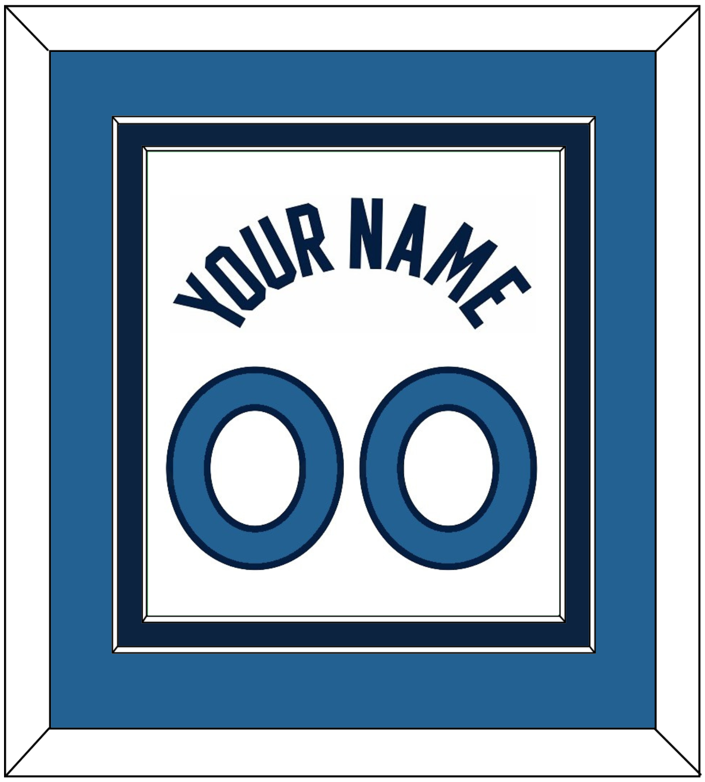 Minnesota Name & Number - White Association - Signature Tier 4