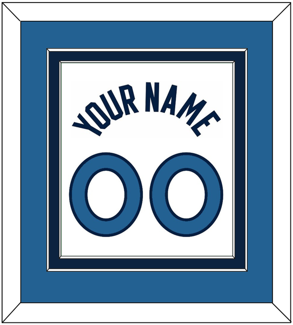 Minnesota Name & Number - White Association - Double Mat 4
