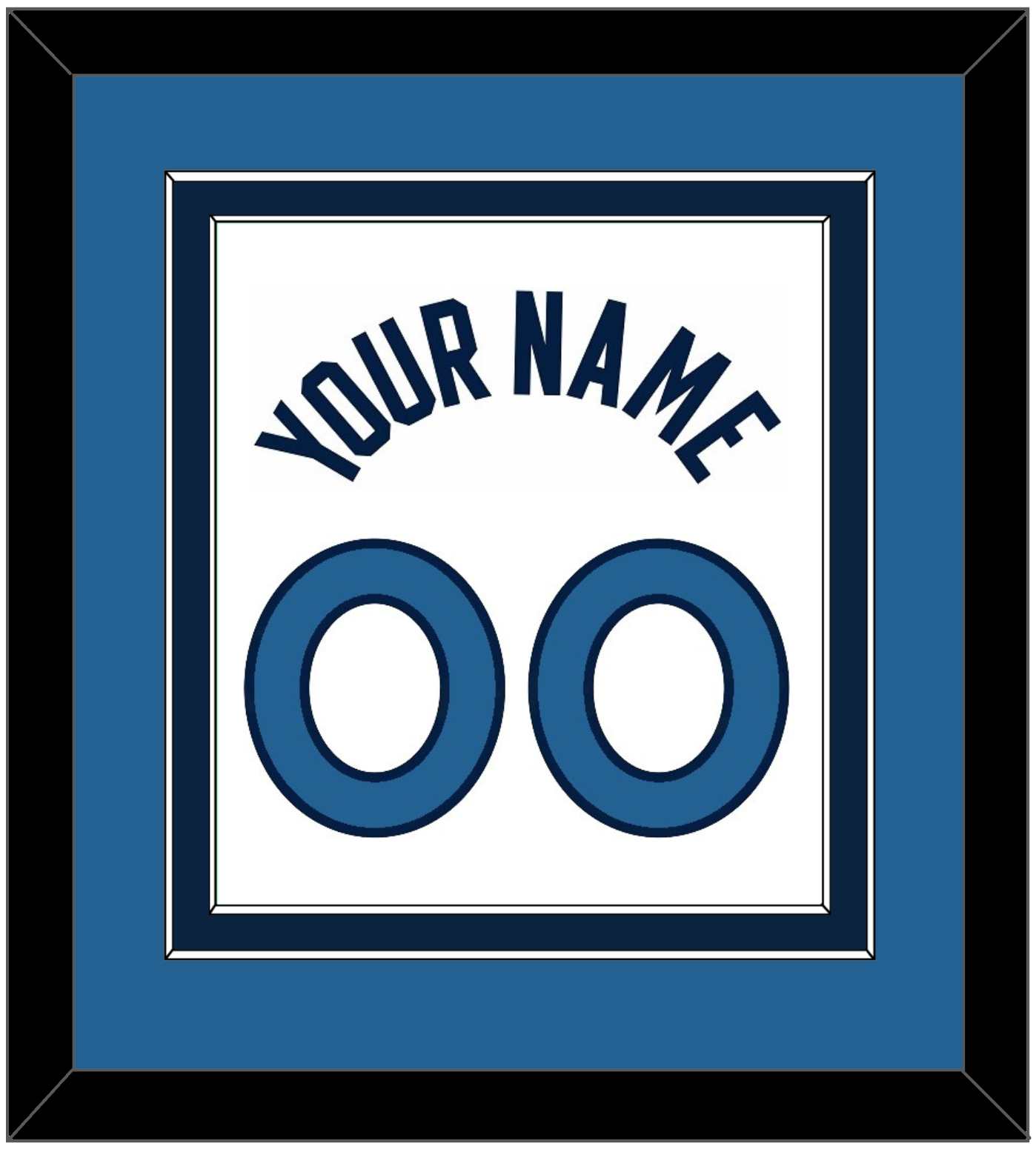 Minnesota Name & Number - White Association - Signature Tier 4
