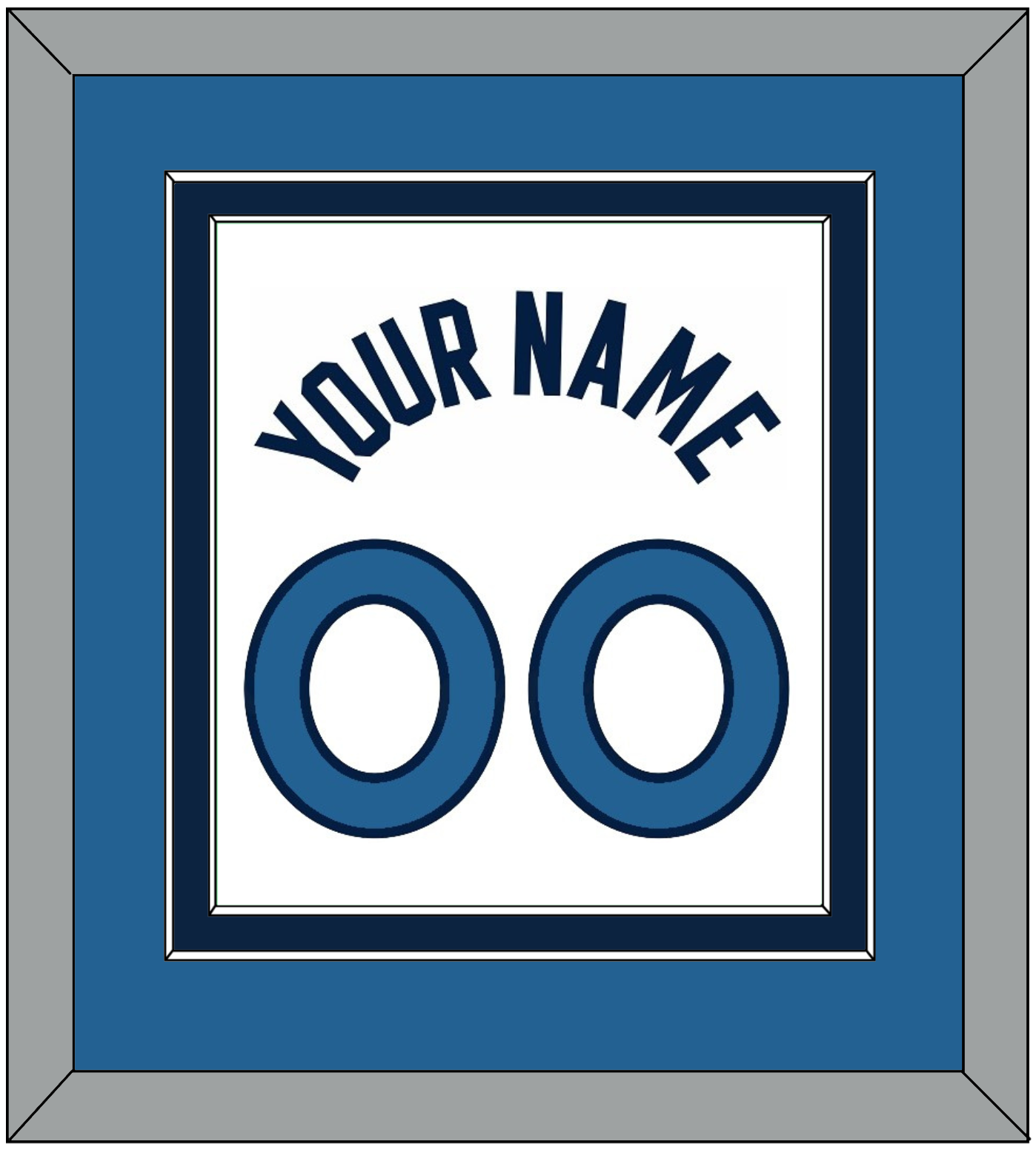 Minnesota Name & Number - White Association - Signature Tier 4