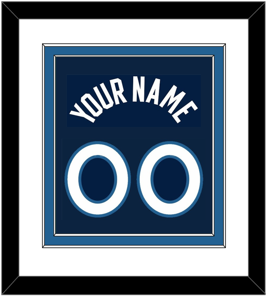 Minnesota Name & Number - Navy Icon - Signature Tier 1