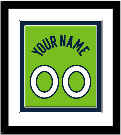 Minnesota Name & Number - Neon Green Statement (2017-2022) - Signature Tier 1